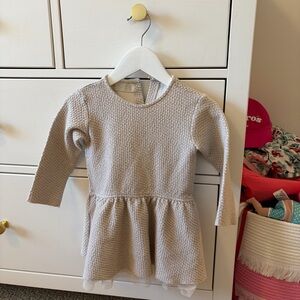Zara Baby Girl Gold Metallic Dress 12-18 Months
